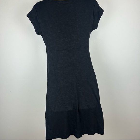 Toad&Co Cap Sleeve Organic Cotton Midi Dress sz XS Gorpcore Office Casual - Picture 3 of 12